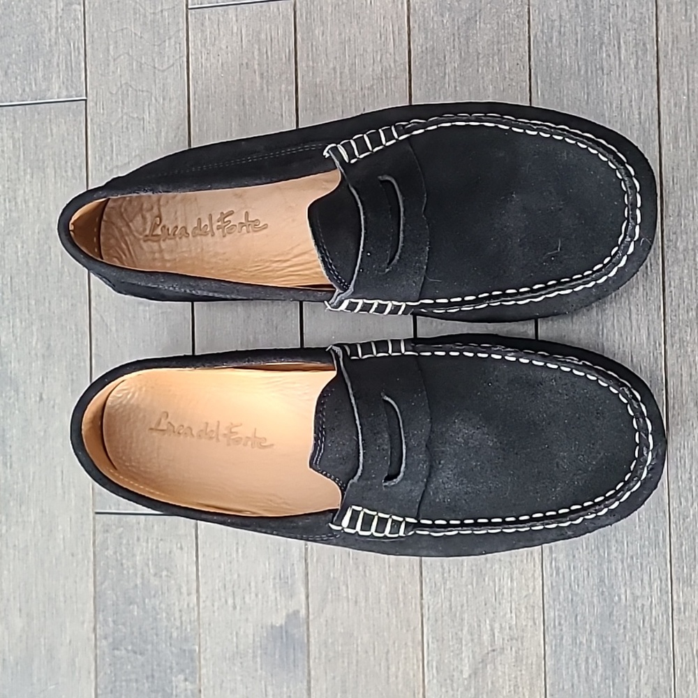 Mens suede slip on loafers
